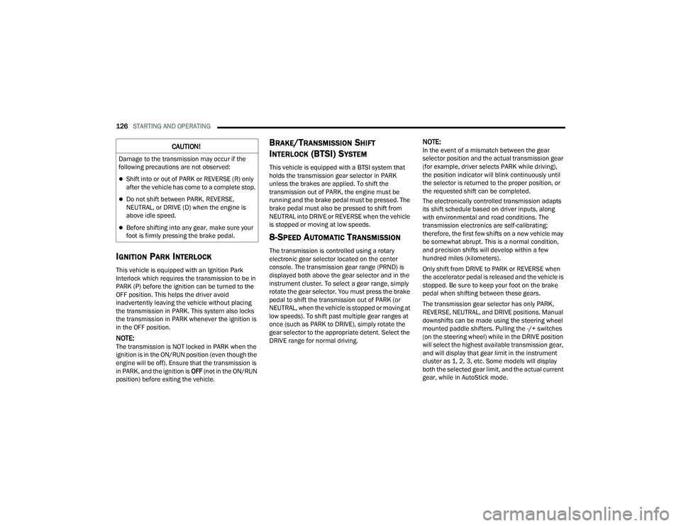 JEEP GRAND CHEROKEE TRAILHAWK 2022  Owners Manual 