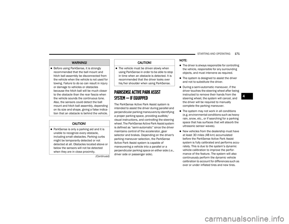JEEP GRAND CHEROKEE L 2021  Owners Manual �:�$�5�1�,�1�*�
4

21_WL_OM_EN_USC_t.book  Page 171   