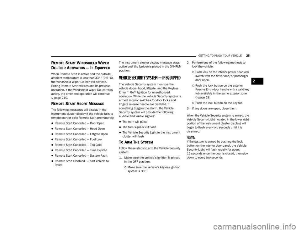 JEEP GRAND CHEROKEE L 2021  Owners Manual 2

21_WL_OM_EN_USC_t.book  Page 25   