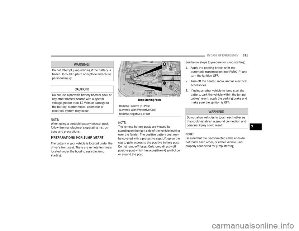 JEEP GRAND CHEROKEE L 2021  Owners Manual �:�$�5�1�,�1�*�
��R��Q�R�W��D�W�W�H�P�S�W��M�X�P�S��V�W�D�U�W�L�Q�J��L�I��W�K�H��E�D�W�W�H�U�\��L�V�
�I�U�R�]�H�Q���,�W��F�R�X�O�G��U�X�S�W�X�U�H��R�U��H�[�S�O�R�G�H��D�Q�G��F�D�X�V