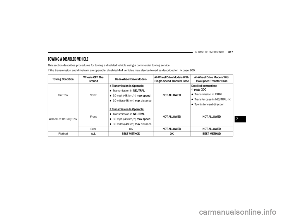 JEEP GRAND CHEROKEE L 2021  Owners Manual 7

21_WL_OM_EN_USC_t.book  Page 317   