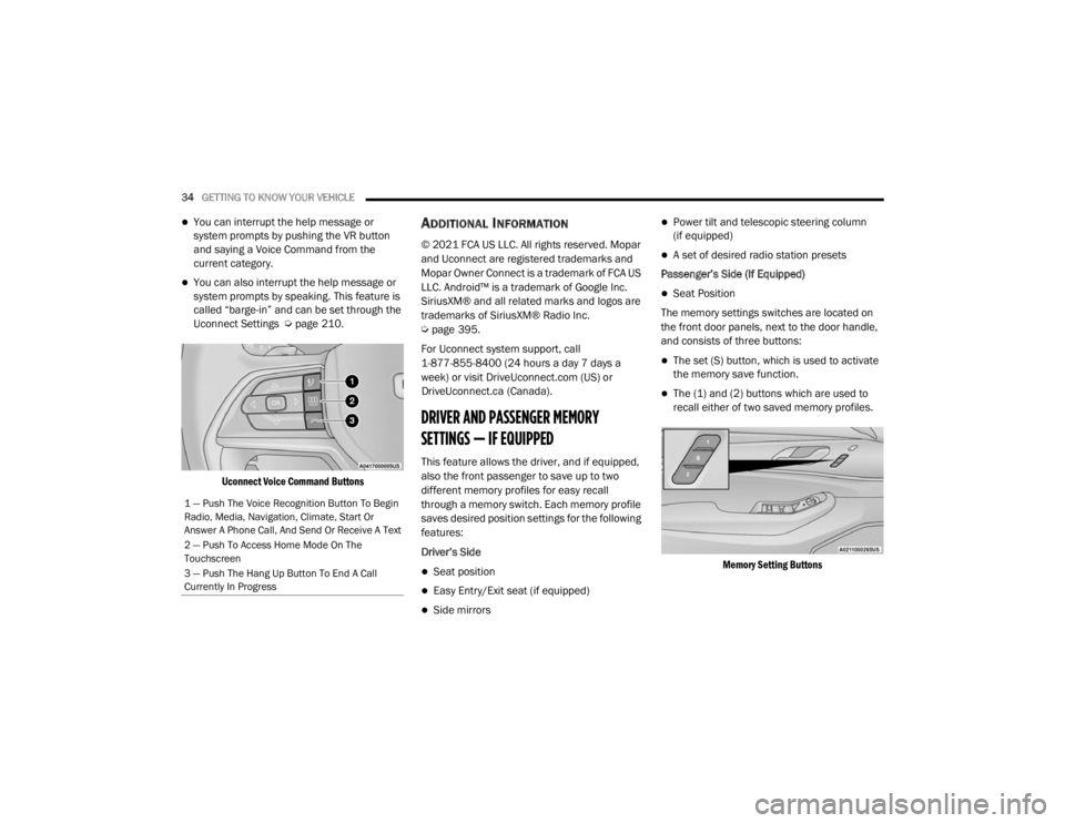JEEP GRAND CHEROKEE L 2021  Owners Manual 
