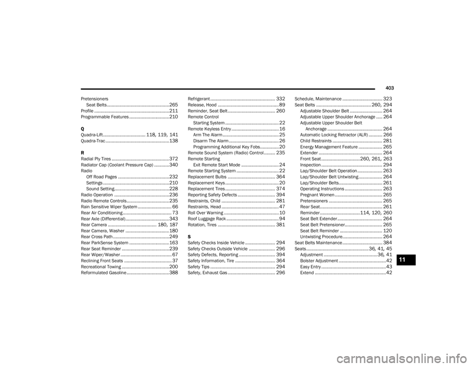 JEEP GRAND CHEROKEE L 2021  Owners Manual 11

21_WL_OM_EN_USC_t.book  Page 403   