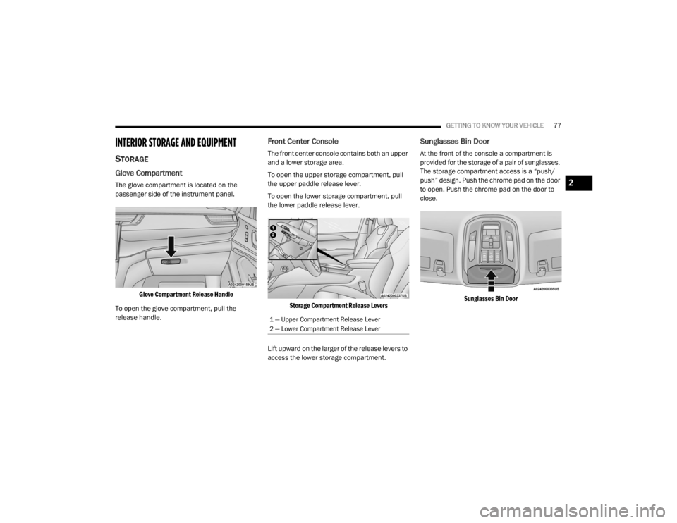 JEEP GRAND CHEROKEE L 2021  Owners Manual 2

21_WL_OM_EN_USC_t.book  Page 77   