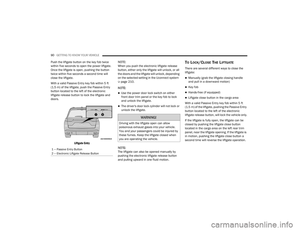 JEEP GRAND CHEROKEE L 2021  Owners Manual �:�$�5�1�,�1�*�
��U�L�Y�L�Q�J��Z�L�W�K��W�K�H��O�L�I�W�J�D�W�H��R�S�H�Q��F�D�Q��D�O�O�R�Z�
�S�R�L�V�R�Q�R�X�V��H�[�K�D�X�V�W��J�D�V�H�V��L�Q�W�R��\�R�X�U��Y�H�K�L�F�O�H��
�<�R�X��D�Q�