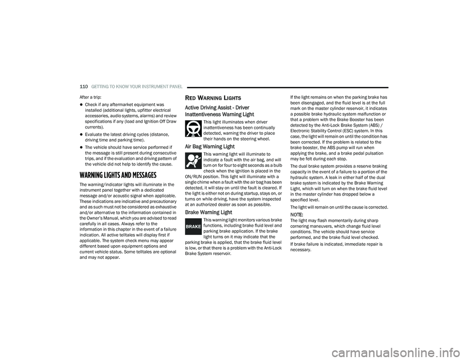 JEEP GRAND CHEROKEE L 2022  Owners Manual 