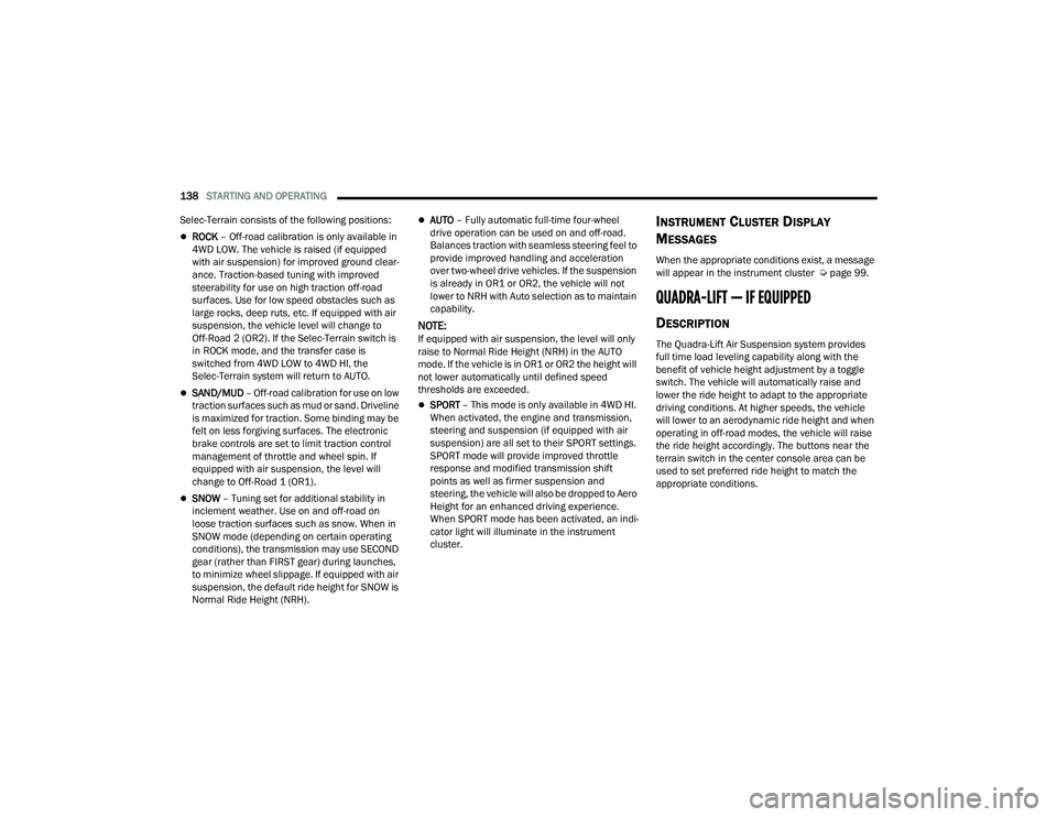 JEEP GRAND CHEROKEE L 2022  Owners Manual 