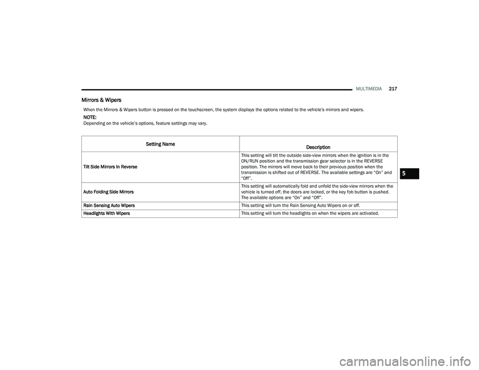 JEEP GRAND CHEROKEE L 2022  Owners Manual 5 