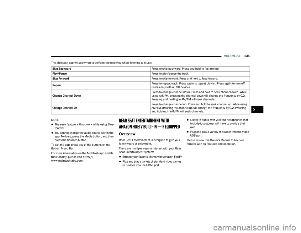 JEEP GRAND CHEROKEE L 2022  Owners Manual 5 