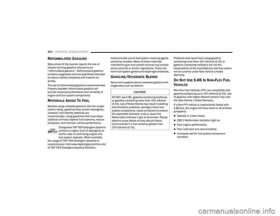 JEEP GRAND CHEROKEE L 2022  Owners Manual C�$U�7�,ON�
�O NO�7 �X�Ve E�85� ga�Vo�O�L�Qe �Fo�Qta�L�Q�L�Qg �Pet�Ka�Qo�O� 
o�U ga�Vo�O�L�Qe �Fo�Qta�L�Q�L�Qg �Po�Ue t�Ka�Q 15�\b��H�W�K�D�Q�R�O� 
�E�15�\f���8�V�H��R�I��W�K�H�V�H��E�O�H