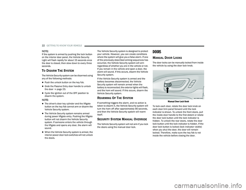 JEEP COMPASS 2022  Owners Manual 
