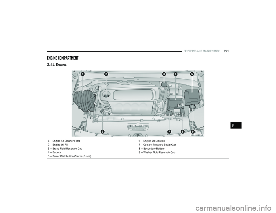 JEEP COMPASS 2022  Owners Manual 8

22_MP_OM_EN_USC_t.book  Page 271   