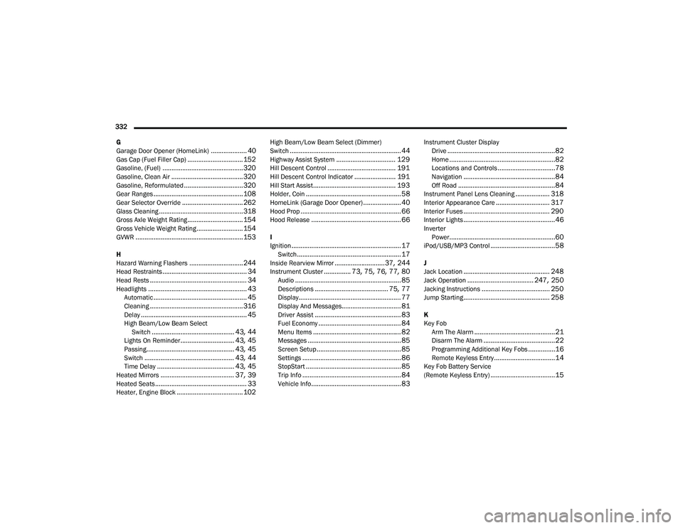 JEEP COMPASS 2022  Owners Manual 