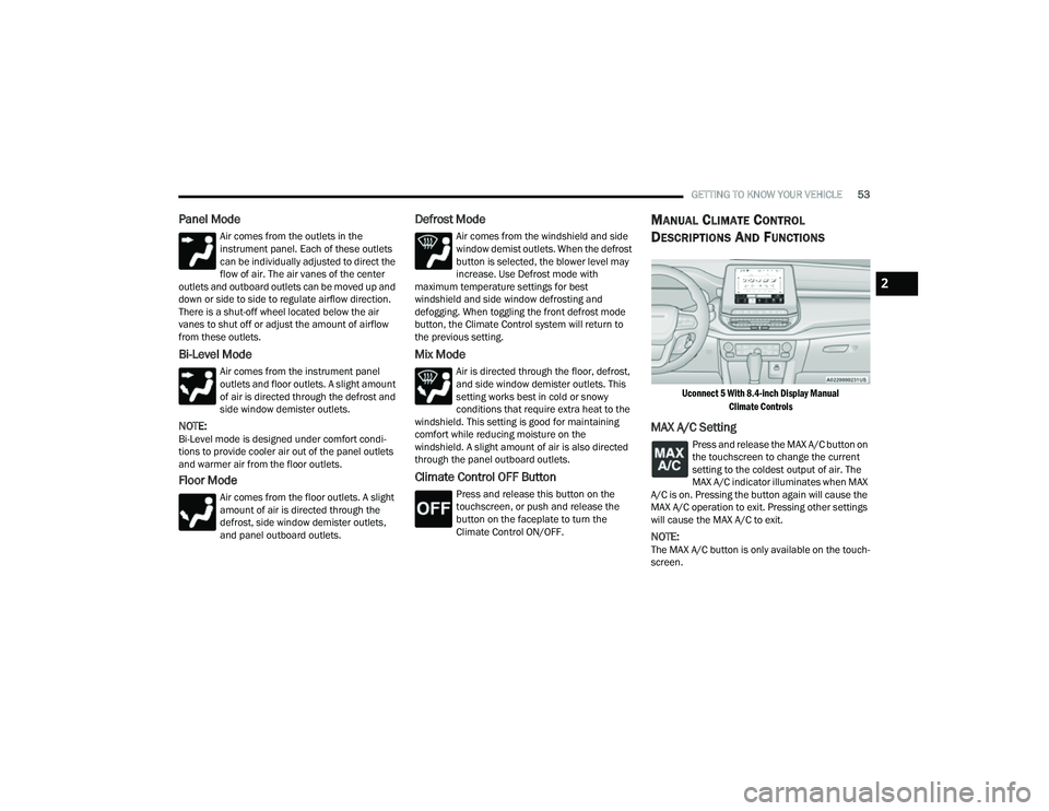 JEEP COMPASS 2022  Owners Manual 2

22_MP_OM_EN_USC_t.book  Page 53   