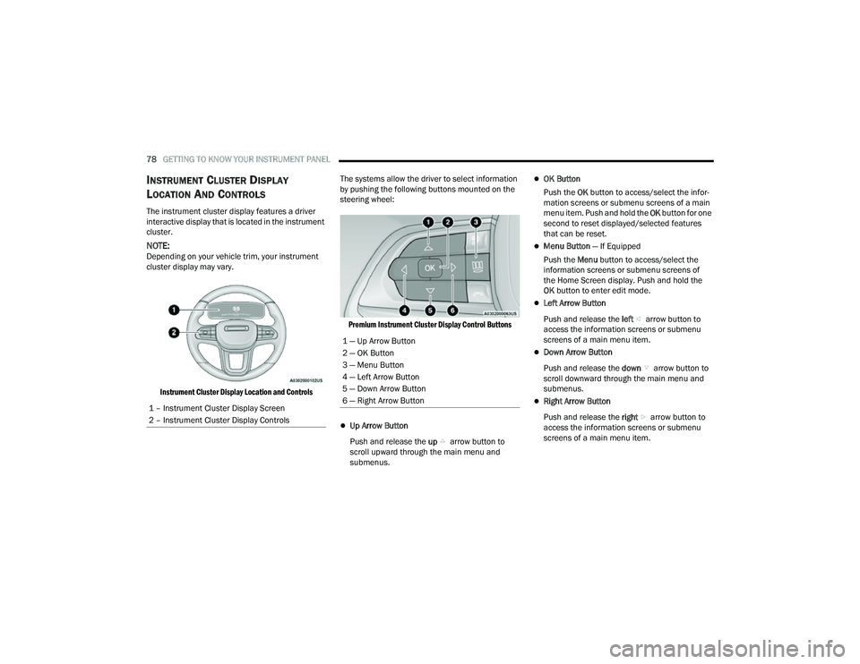 JEEP COMPASS 2022  Owners Manual 1 �