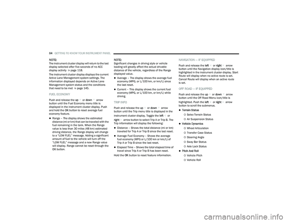 JEEP COMPASS 2022  Owners Manual 