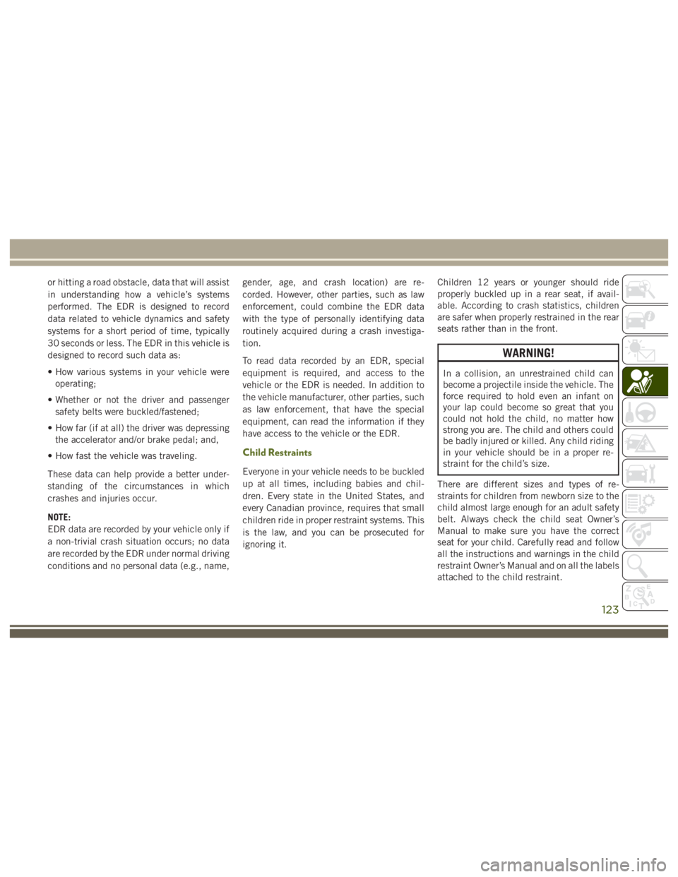 JEEP WRANGLER RUBICON 2018  Owners Manual 