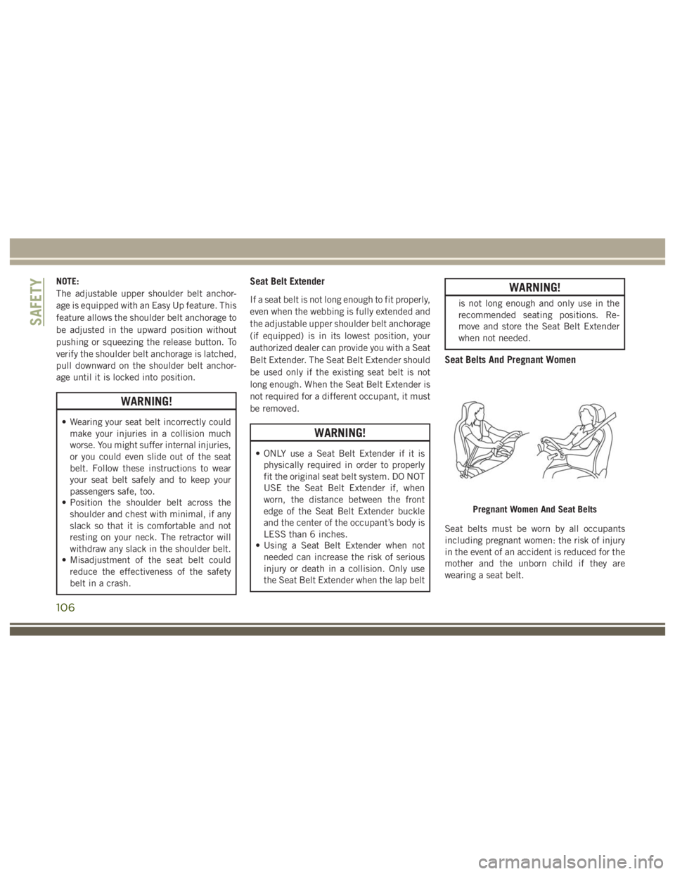 JEEP WRANGLER RUBICON 2019  Owners Manual 106 