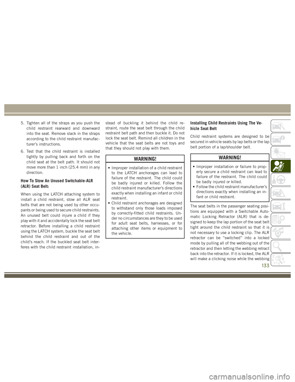 JEEP WRANGLER RUBICON 2019  Owners Manual 