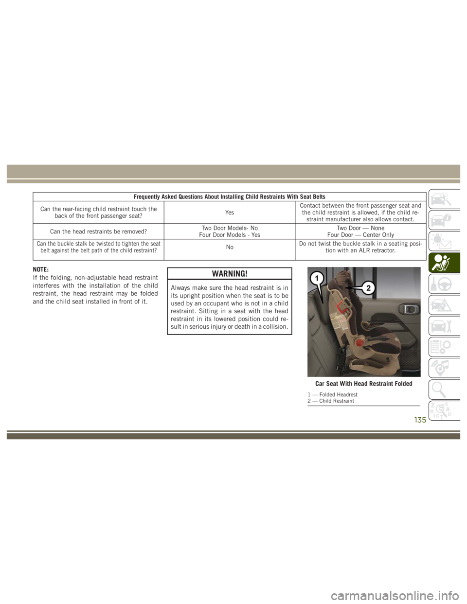 JEEP WRANGLER RUBICON 2019  Owners Manual 