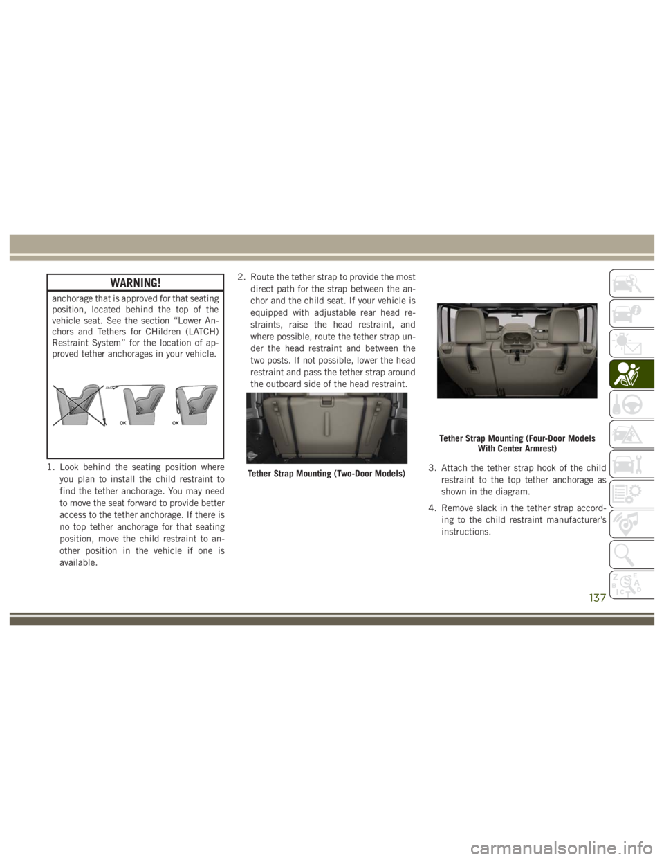 JEEP WRANGLER RUBICON 2019  Owners Manual 
