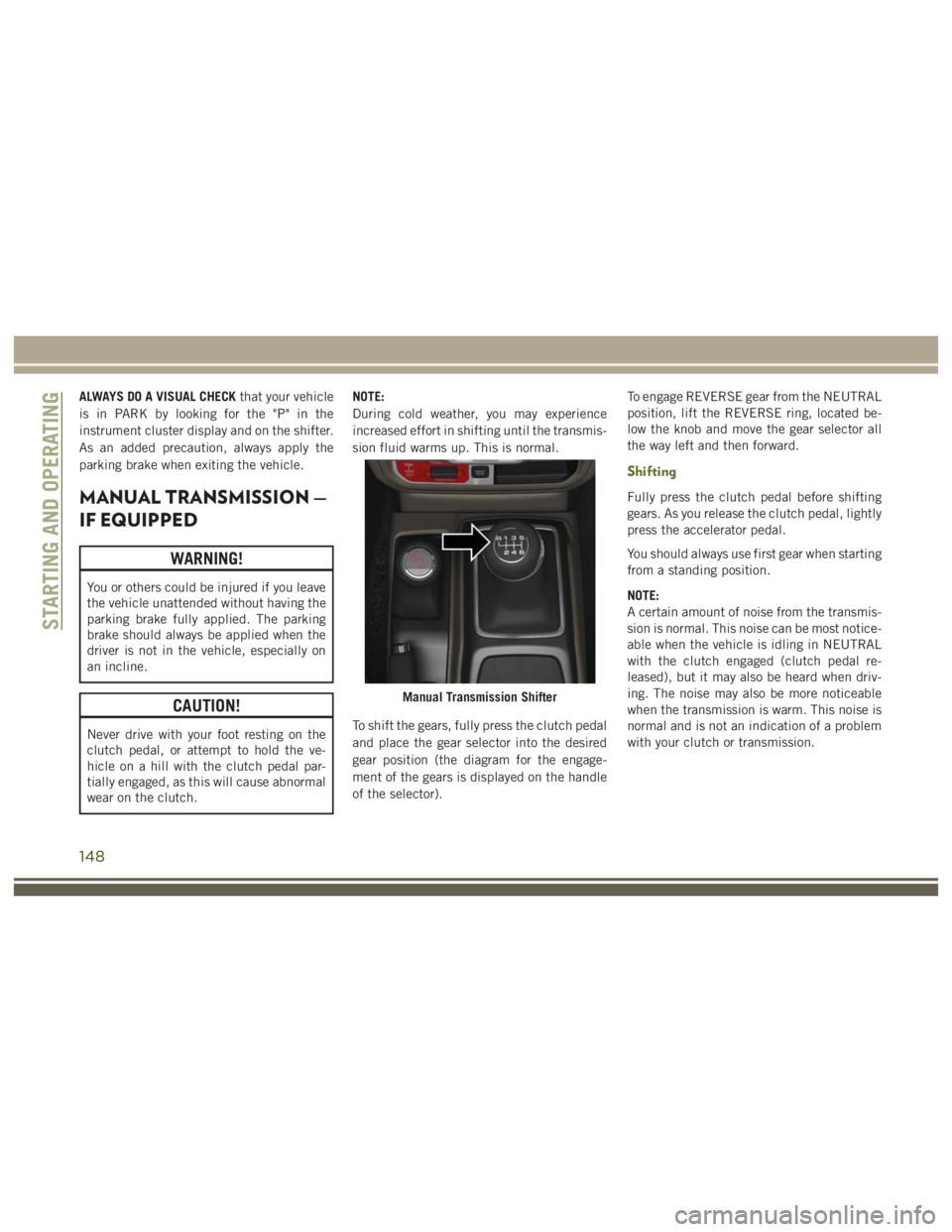JEEP WRANGLER RUBICON 2019  Owners Manual 148 