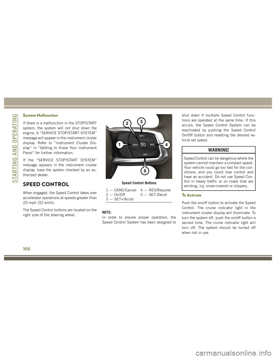 JEEP WRANGLER RUBICON 2019  Owners Manual 166 