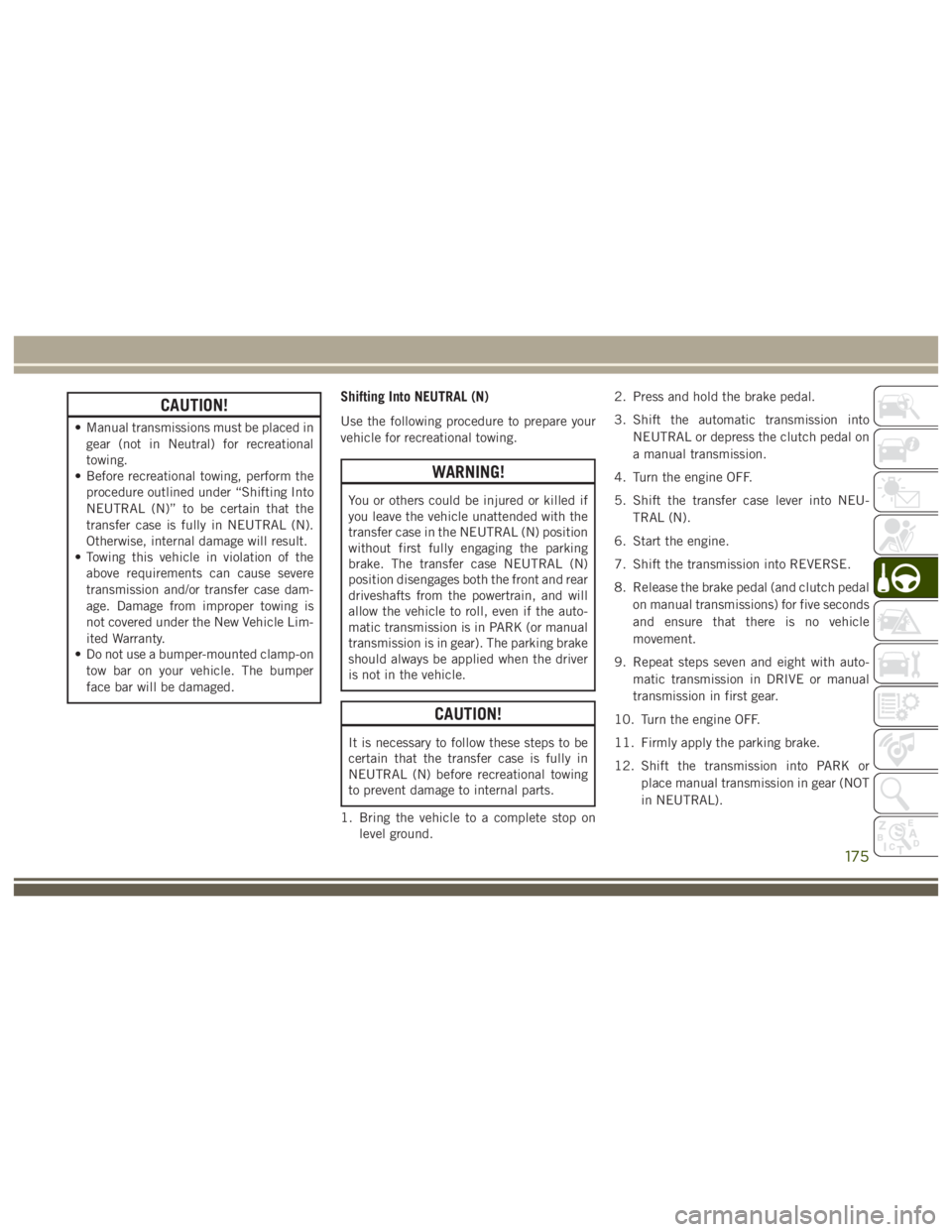 JEEP WRANGLER RUBICON 2019  Owners Manual 