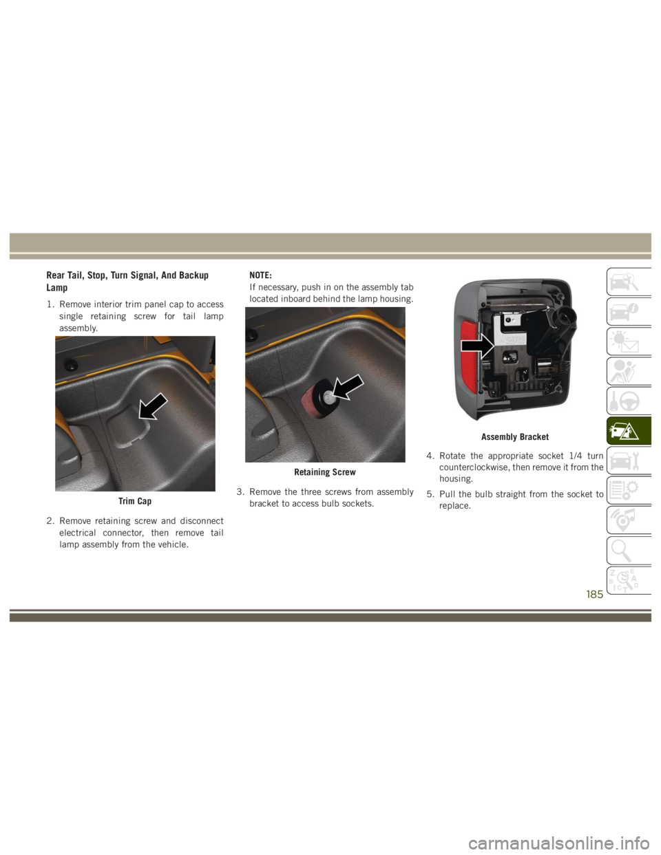 JEEP WRANGLER RUBICON 2019  Owners Manual 