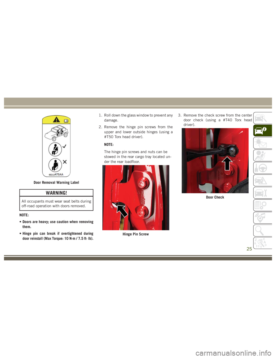 JEEP WRANGLER RUBICON 2019  Owners Manual 