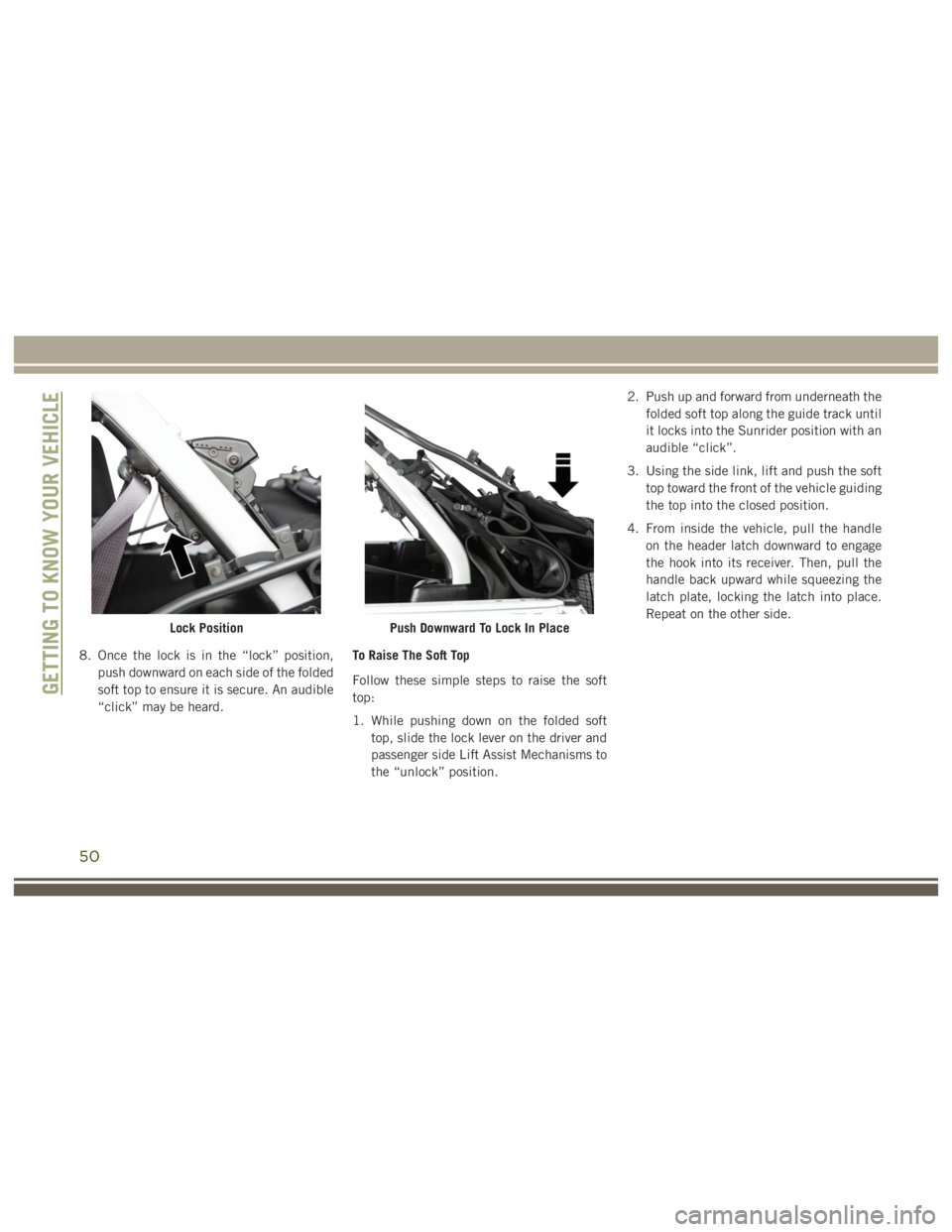 JEEP WRANGLER RUBICON 2019  Owners Manual 50 