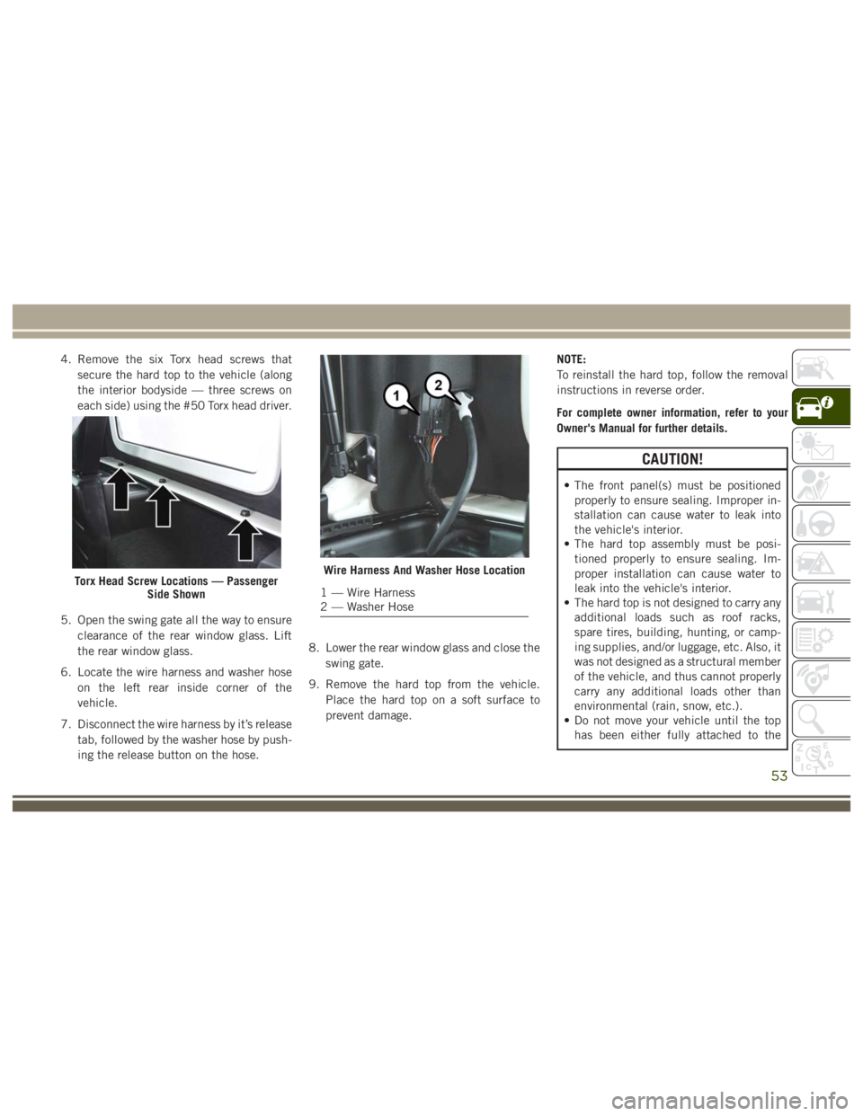 JEEP WRANGLER RUBICON 2019  Owners Manual 
