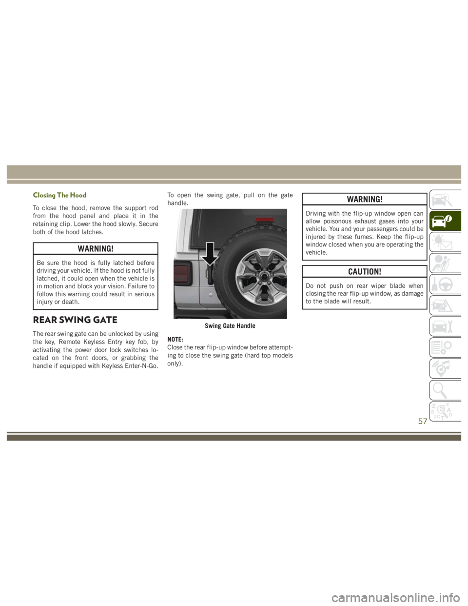JEEP WRANGLER RUBICON 2019  Owners Manual 