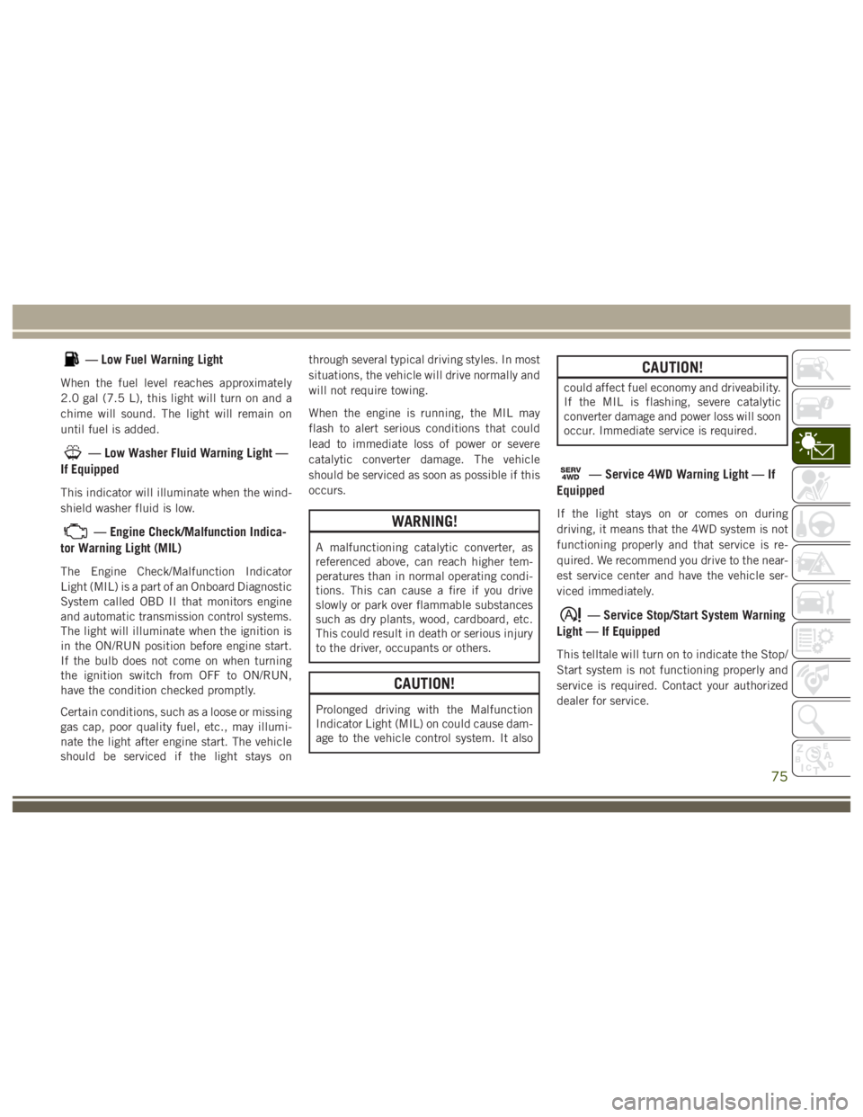 JEEP WRANGLER RUBICON 2019  Owners Manual 