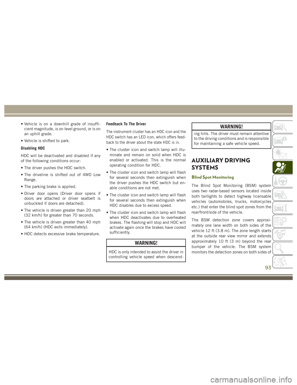 JEEP WRANGLER RUBICON 2019  Owners Manual 