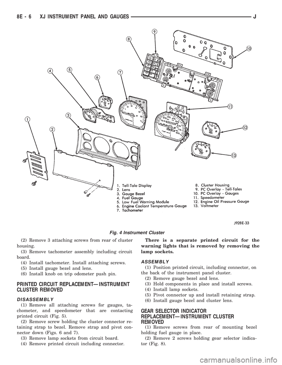 JEEP WRANGLER 1994  Owners Manual 