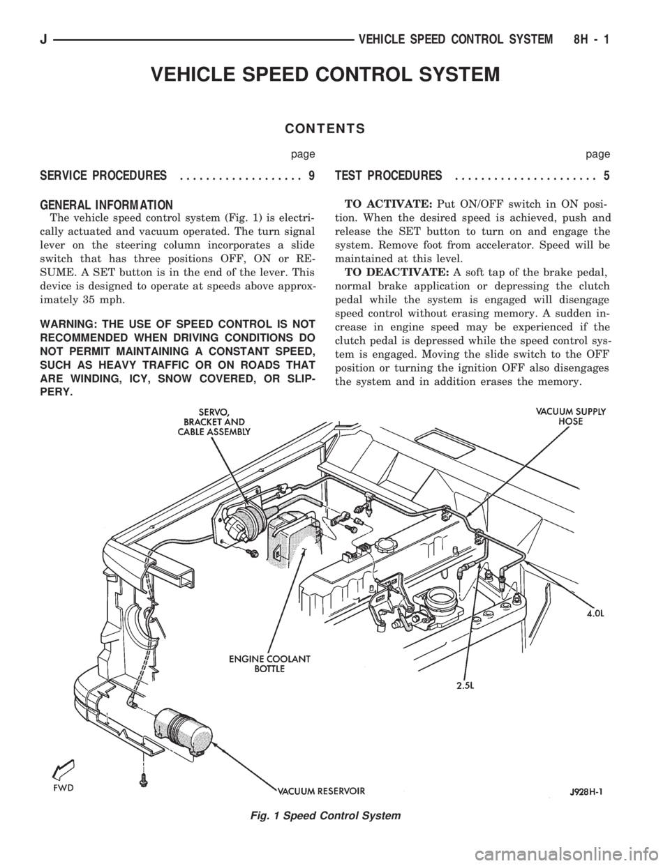 JEEP WRANGLER 1994  Owners Manual 