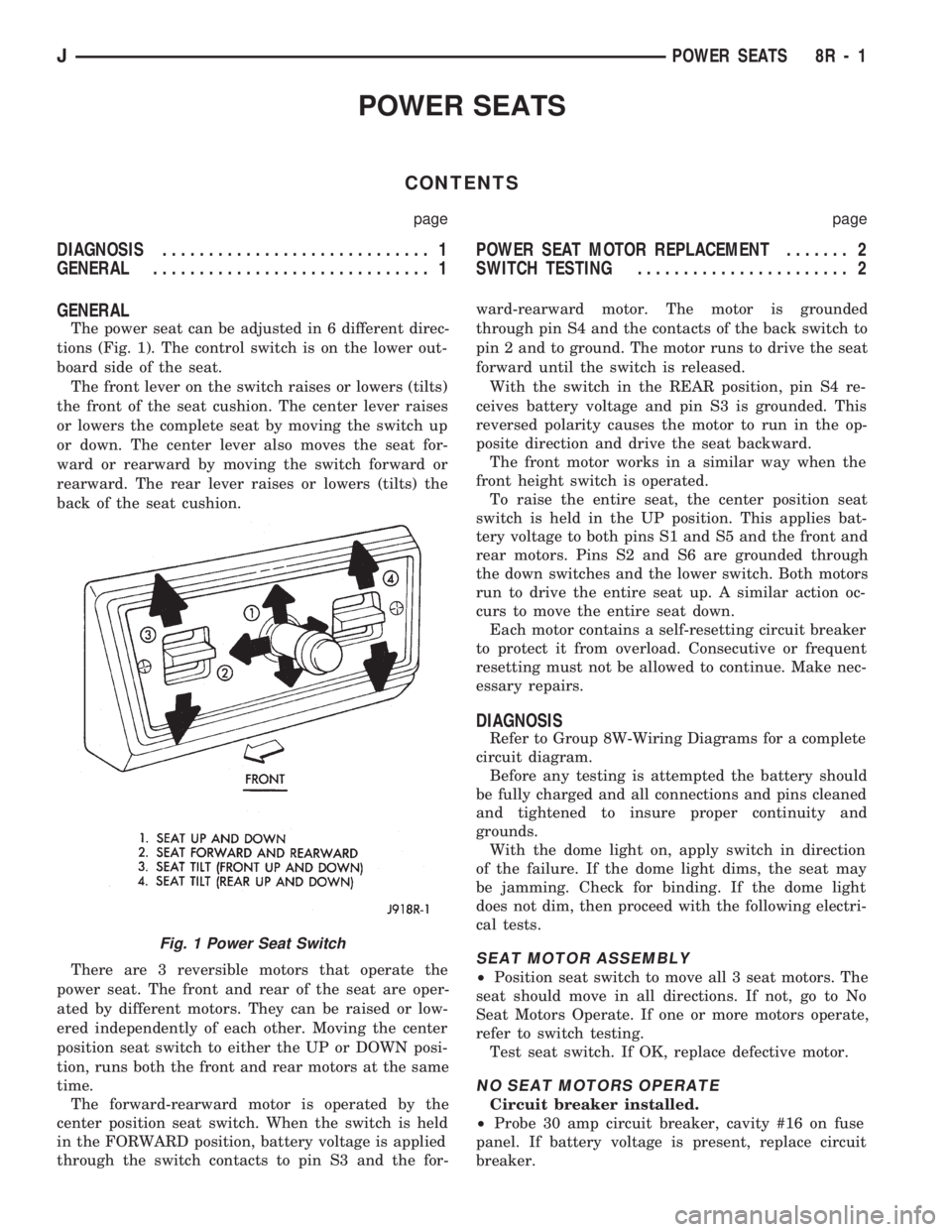 JEEP WRANGLER 1994  Owners Manual 