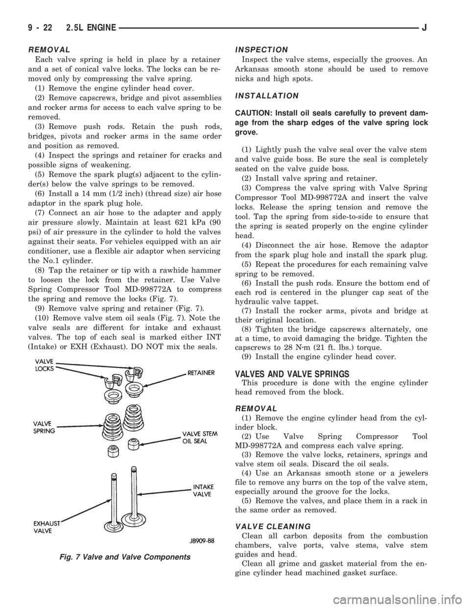 JEEP WRANGLER 1994  Owners Manual 