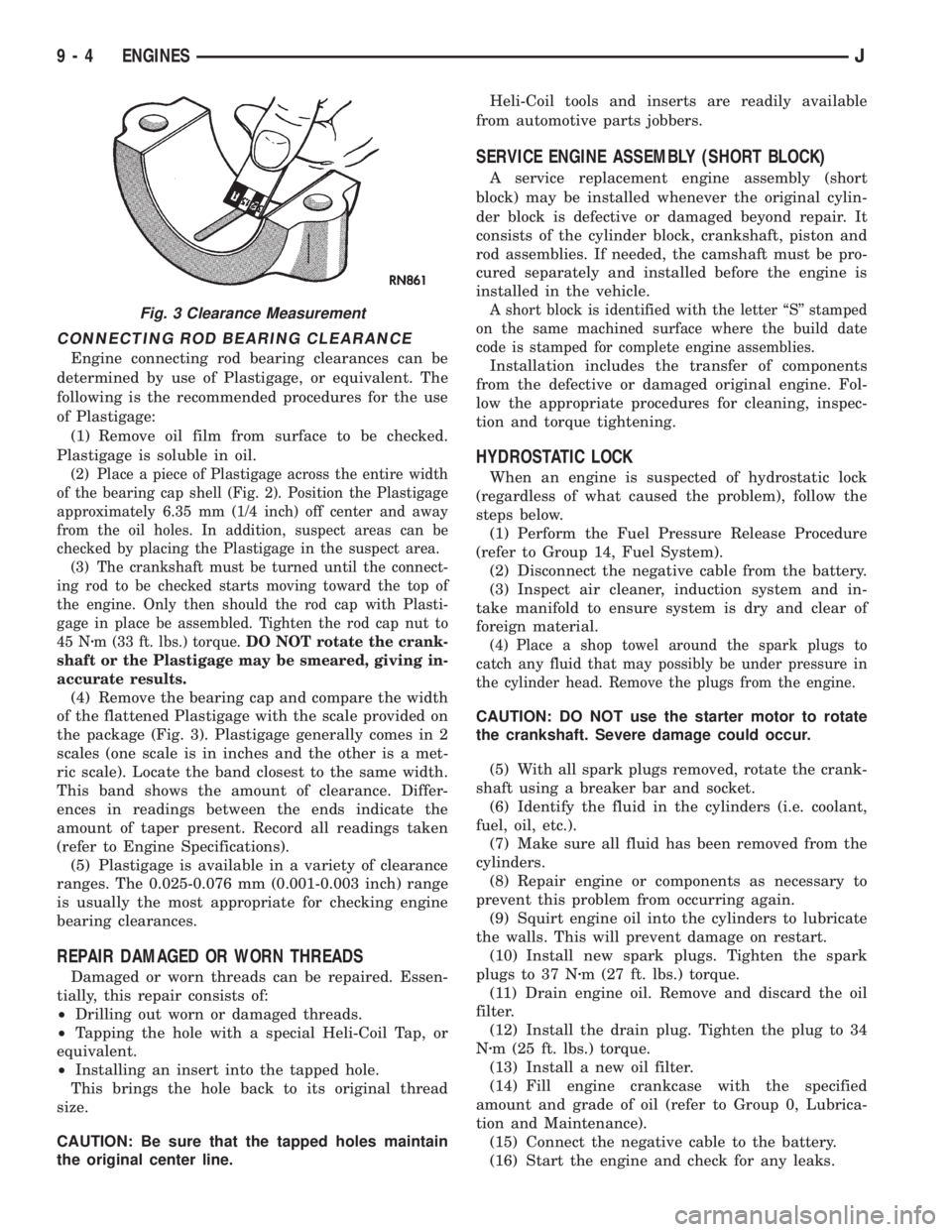 JEEP WRANGLER 1995  Owners Manual 