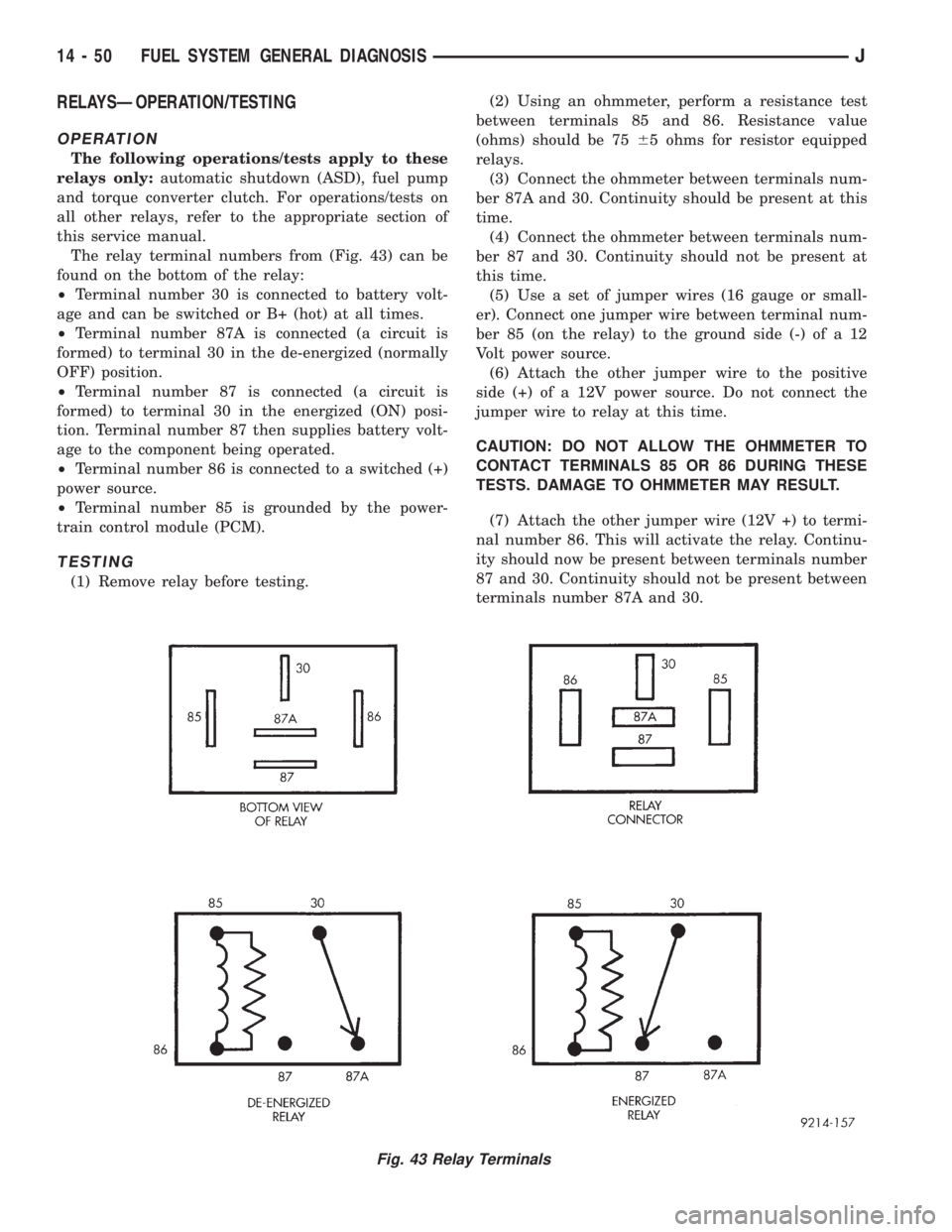 JEEP WRANGLER 1995  Owners Manual 