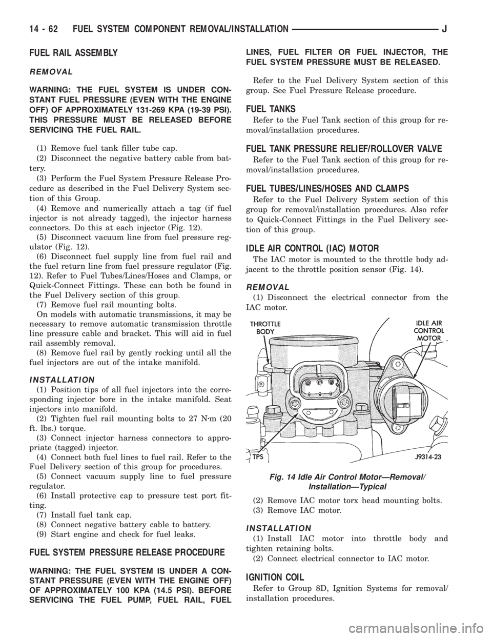 JEEP WRANGLER 1995  Owners Manual 