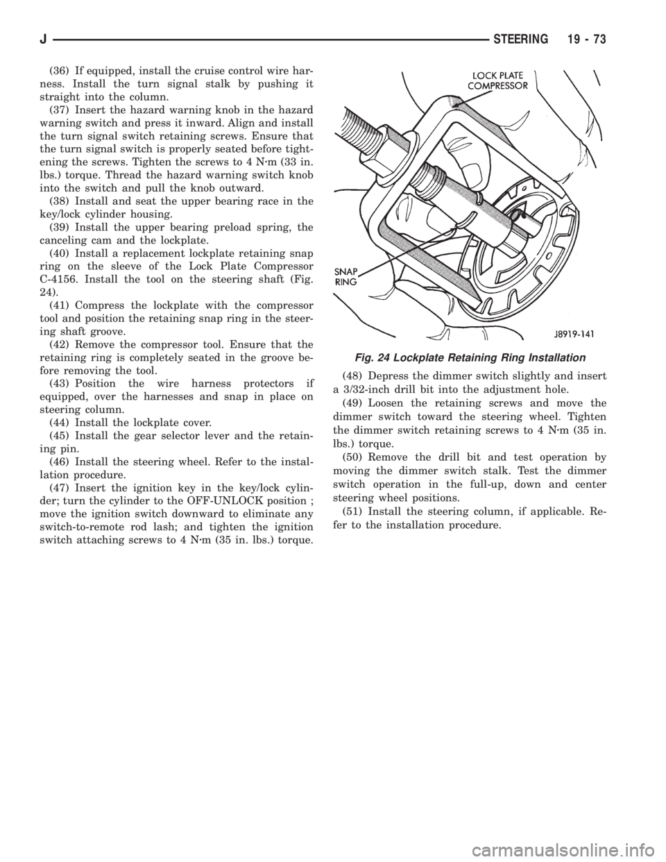 JEEP WRANGLER 1995  Owners Manual 