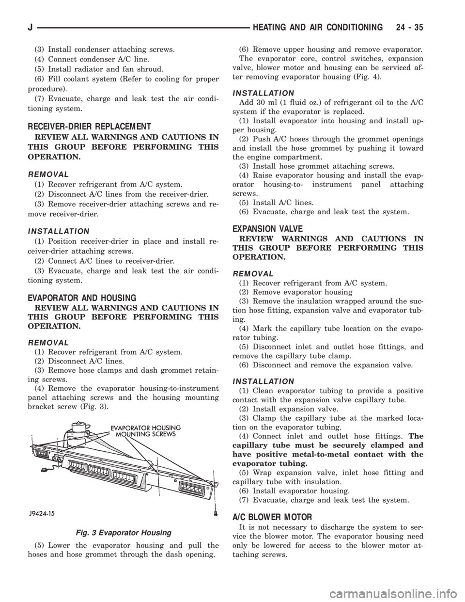 JEEP WRANGLER 1995  Owners Manual 