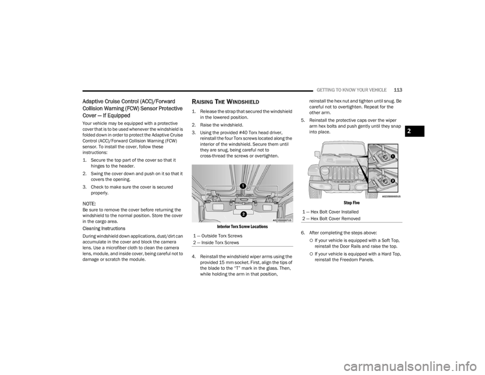 JEEP WRANGLER 4XE JL 2021  Owners Manual ���