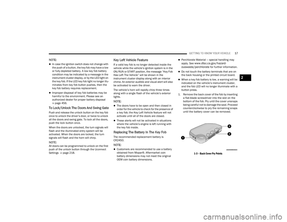 JEEP WRANGLER 4XE JL 2021  Owners Manual 
2

22_JL_OM_EN_USC_t.book  Page 17   