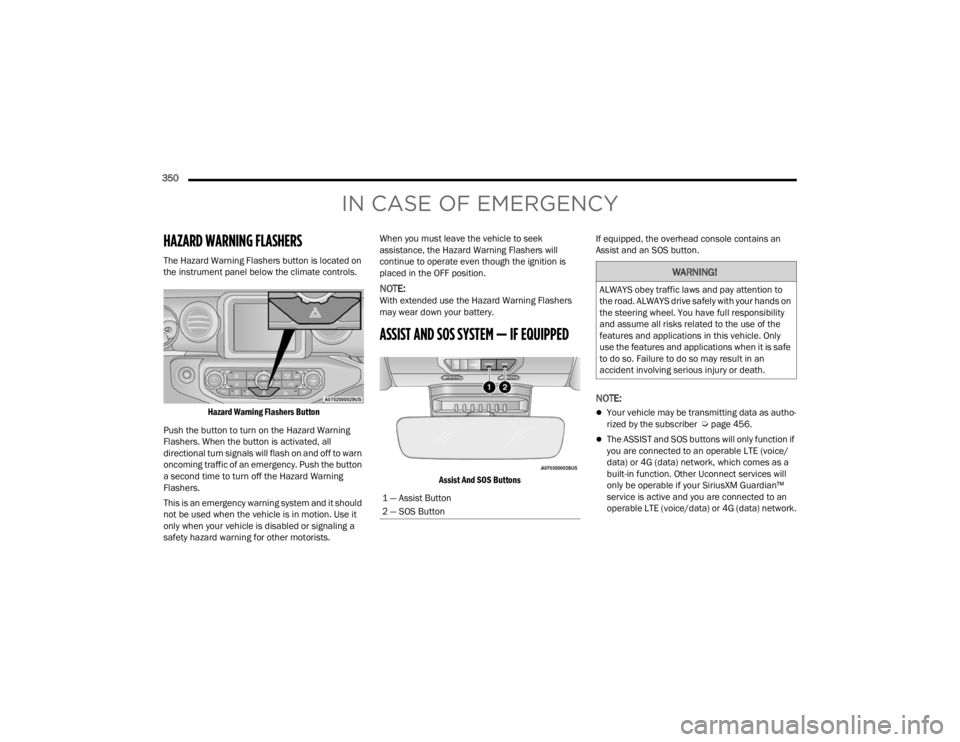 JEEP WRANGLER 4XE JL 2021  Owners Manual ���