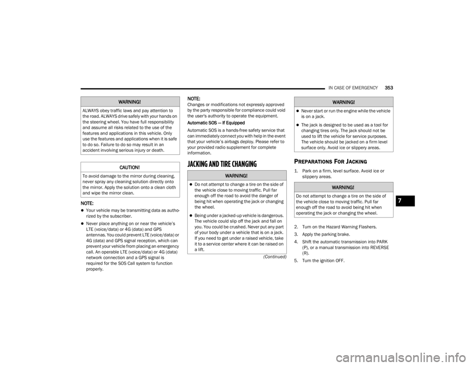 JEEP WRANGLER 4XE JL 2021  Owners Manual �:�$�5�1�,�1�*�
�$�/�:�$�<�6��R�E�H�\��W�U�D�I�I�L�F��O�D�Z�V��D�Q�G��S�D�\��D�W�W�H�Q�W�L�R�Q��W�R�
�W�K�H��U�R�D�G���$�/�:�$�<�6��G�U�L�Y�H��V�D�I�H�O�\��Z�L�W�K��\�R�X�U��K�D�Q�G�V