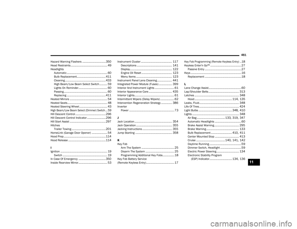 JEEP WRANGLER 4XE JL 2021  Owners Manual 11

22_JL_OM_EN_USC_t.book  Page 461   