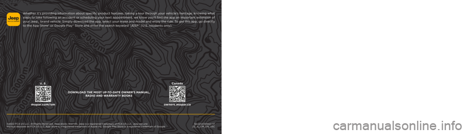 JEEP WRANGLER 4XE JL 2021  Owners Manual 